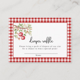 Tarjeta De Recepción La Apple de nuestro ojo Baby Shower