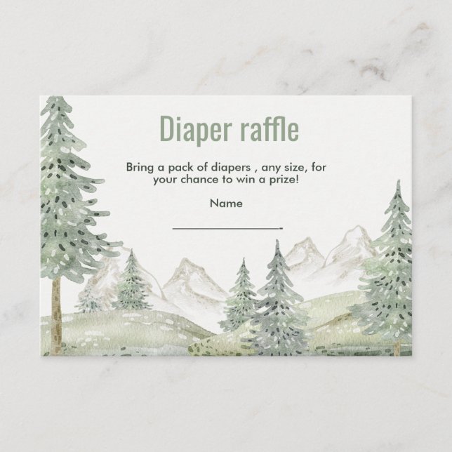 Tarjeta De Recepción La aventura del bosque comienza con la ducha de be (Anverso)