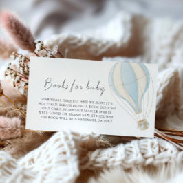 Tarjeta De Recepción La aventura espera los libros de Baby Shower para