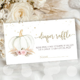 Tarjeta De Recepción La calabaza pequeña está en camino al pañal para l