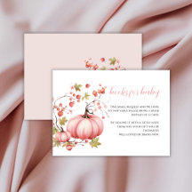 La calabaza rosada de Rubor en camino a Baby Showe