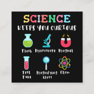 Tarjeta De Recepción La ciencia te mantiene curioso