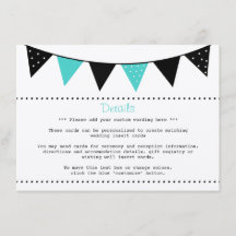 La Colección de Boda Modern Turquoise Bunting