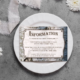 Tarjeta De Recepción La colección de Bodas de árbol de birch plateado y