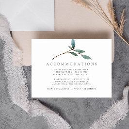 Tarjeta De Recepción La colección de Bodas de los Bliss botánicos