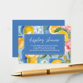 Tarjeta De Recepción La dolce vita lemon Bridal Ducha de ducha