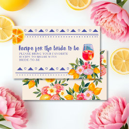 Tarjeta De Recepción La Dolce Vita Lemon Italiano comparte una receta