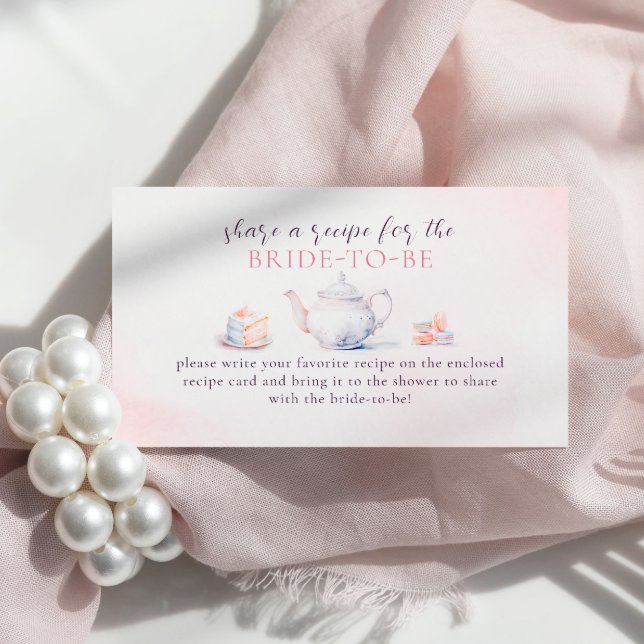 Tarjeta De Recepción La Elegante Ducha Bridal De Rosas Rosa Comparte Un (Subido por el creador)