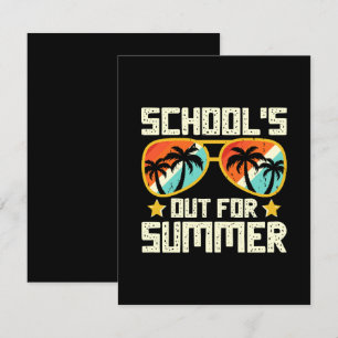 Tarjeta De Recepción La Escuela Cierra Por Verano