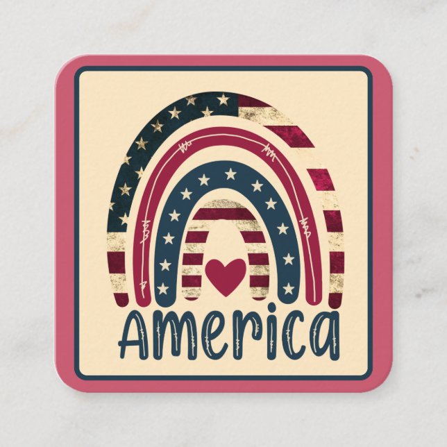 Tarjeta De Recepción La felicidad norteamericana (Anverso)