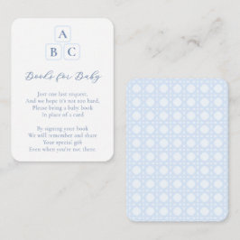 Tarjeta De Recepción La Guardería Preppy Bloquea Libros Para Bebés