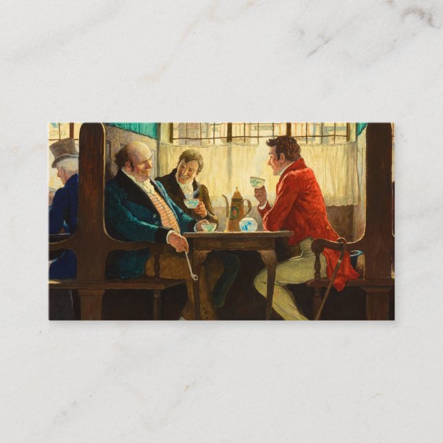 Tarjeta De Recepción La historia del café, 1940, de Newell Convers Wyet (Anverso)