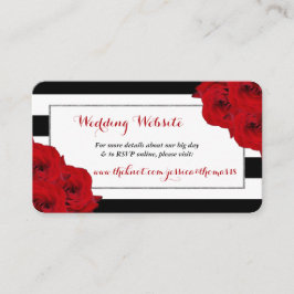 Tarjeta De Recepción La moderna colección de Bodas de lujo Moda - Roses