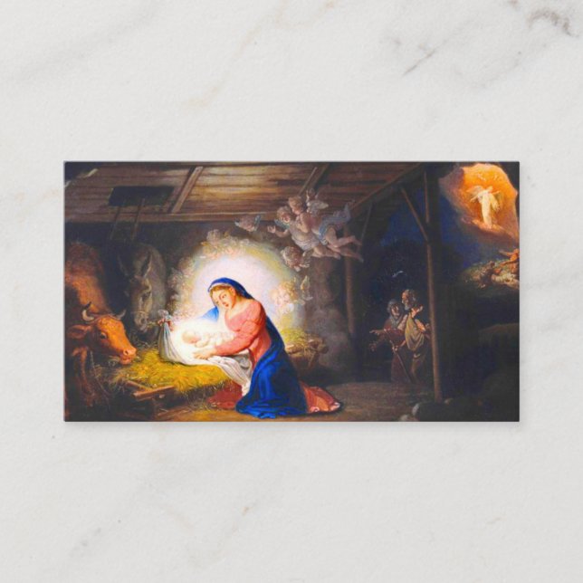 Tarjeta De Recepción La Natividad de Cristo (Anverso)