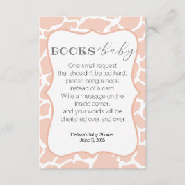 Tarjeta De Recepción La niña rosa Giraffe - Libros para bebé