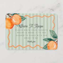 Tarjeta De Recepción La novia del Green Cutie Pastel Citrus Comparte un