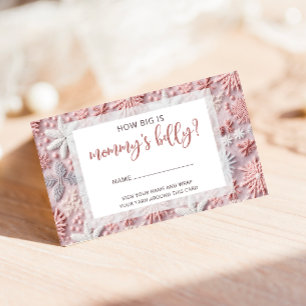 Tarjeta De Recepción La plata rosada hace nevadas cuán grande es el Bel