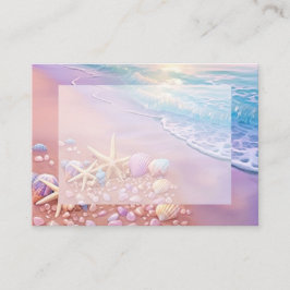 Tarjeta De Recepción La playa al atardecer