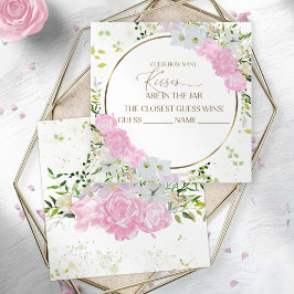 Tarjeta De Recepción La primavera de las flores silvestres adivina cuán