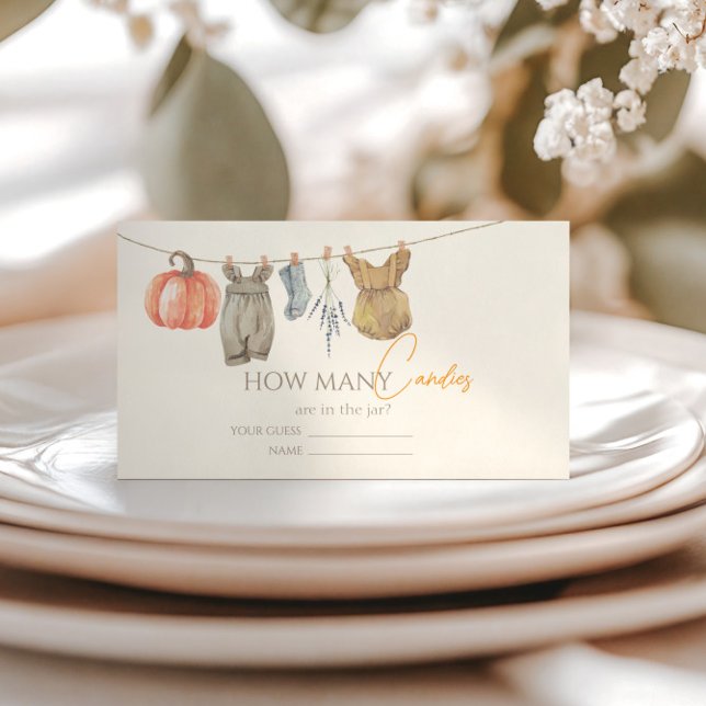 Tarjeta De Recepción La Ropa De Calabaza Cae Adivinan Cuántos Candados (Subido por el creador)