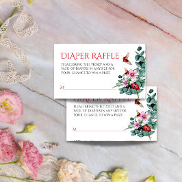 Tarjeta De Recepción Lady insecto pequeña dama bebé ducha pañal rifa