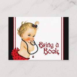 Tarjeta De Recepción Ladybug Bring a Book Cards Blonde