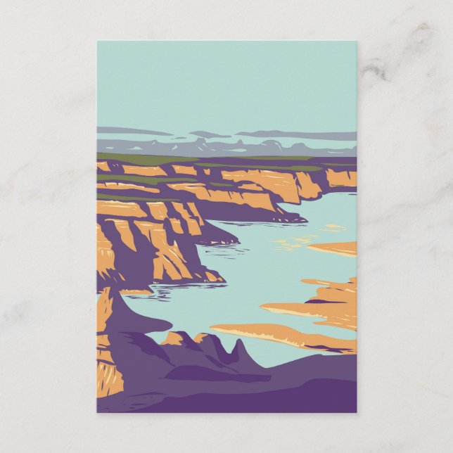 Tarjeta De Recepción Lago Powell (Anverso)