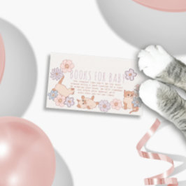 Tarjeta De Recepción Láminas de ducha puras gatos Chicas florales para 