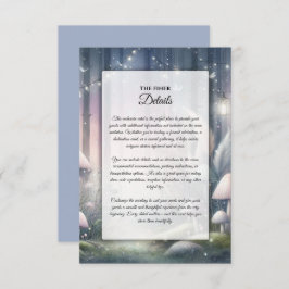 Tarjeta De Recepción Lanternlight Dreams Enchanted Forest