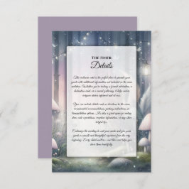 Tarjeta De Recepción Lanternlight Dreams Enchanted Forest