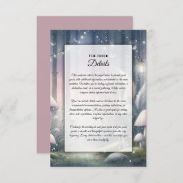 Tarjeta De Recepción Lanternlight Dreams Enchanted Forest