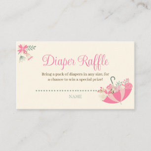 Tarjeta De Recepción Las duchas de abril traen flores de mayo Raffle de