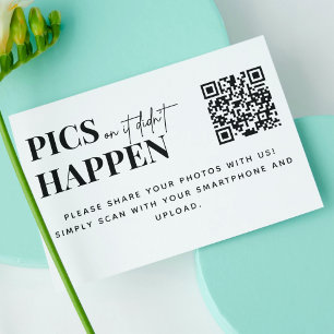 Tarjeta De Recepción Las fotos modernas de los Bodas o no sucedió con e