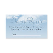 Las nubes fluidas caen en el Baby Shower Diaper Ra