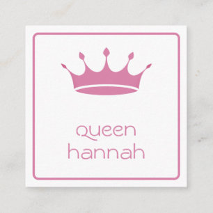 Tarjeta De Recepción Las reinas gobiernan la corona rosa