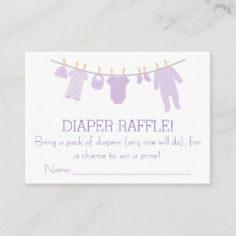 Tarjeta De Recepción Lavanda Ropa Pequeña Ropa Raffles