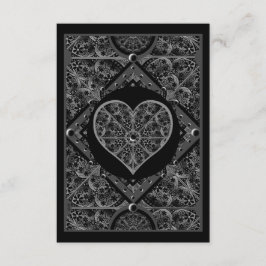 Tarjeta De Recepción Lazo cerámico Negro