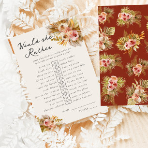 Tarjeta De Recepción ¿Le Gustaría La Vintage Floral Tropical? Juego