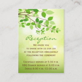 Tarjeta De Recepción Leafy Brands Camping/Tarjeta de gabinete para la n