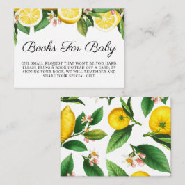 Tarjeta De Recepción Lemon Baby Shower Books For Baby