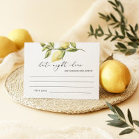 Lemon Date Ideas Noche Bridal Shower Game Card