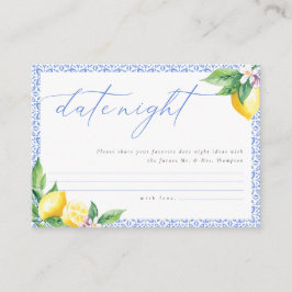 Tarjeta De Recepción Lemon Positano Italiano Date Ideas Nocturno