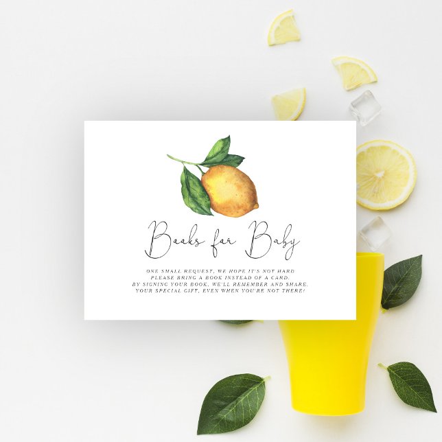 Tarjeta De Recepción Lemones de agua para bebés para bebé (Subido por el creador)