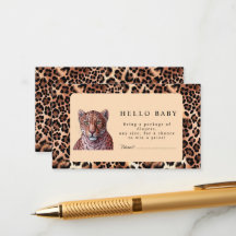 Leopard Luxury Lion Tiger Wool Pattern Baby Shower
