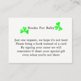 Tarjeta De Recepción Leprechaun Lucky Shamrock Books Para El Niño