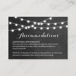 Tarjeta De Recepción Leyenda de cadena de carbón vegetal Boda Insertar
