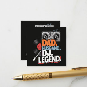 Tarjeta De Recepción Leyenda de DJ, padre y esposo