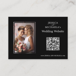 Tarjeta De Recepción LGBTQ+ con foto Presupuesto Unidad Eterna