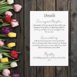 Tarjeta De Recepción LGBTQ más Tulips Flowers