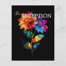 Tarjeta De Recepción 🌈 LGBTQ  Reception Details Petals & Pride 